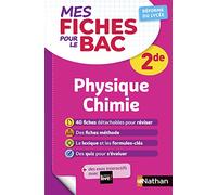 Physique-Chimie Seconde - Programme 2024-2025 - Mes fiches pour le BAC 2de