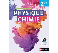 Physique-Chimie Sirius 2de – Manuel élève (nouveau programme 2019) – Nathan