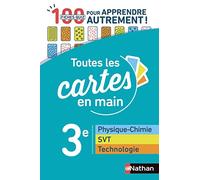 Physique-Chimie - SVT (Sciences de la vie et de la Terre) - Technologie 3e - Toutes les cartes en main - Fiches quiz Brevet - Brevet 2026