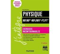Physique Exercices incontournables MP/MP*-MPI/MPI*-PT/PT* Jean-Noël Beury (Auteur)
