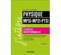 Physique Exercices incontournables MPSI-MP2I-PTSI 4ème édition - Nicolas Simon - Dunod - broché - Scolaire / Universitaire
