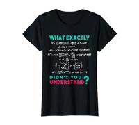 Physique Humour - Équations complexes Joke Math Formulas T-Shirt Graphique avec Valeur, Femme, Noir, M