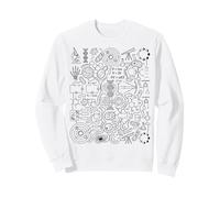 Physique Mathématiques Biologie Chimie Science Astronomie Doodle Sweatshirt