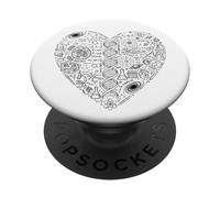 Physique Mathématiques Chimie Biologie Science Astronomie Cœur PopSockets PopGrip Adhésif