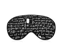 Physique Mathématiques Équation Masque pour les Yeux pour Dormir Blackout Nuit Bandeau avec Sangle Réglable pour Hommes Femmes Voyage Yoga Sieste