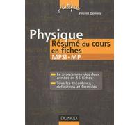 Physique MPSI-MP: Résumé du cours en fiches