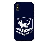 Physique quantique du Chat Mort et Vivant de Double Schrödinger Coque pour iPhone X/XS