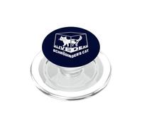 Physique quantique du Chat Mort et Vivant de Double Schrödinger PopSockets PopGrip pour MagSafe