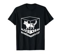 Physique quantique du Chat Mort et Vivant de Double Schrödinger T-Shirt Graphique avec Valeur