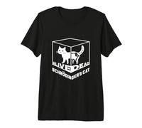 Physique quantique du Chat Mort et Vivant de Double Schrödinger T-Shirt Haut de Gamme