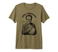 Physique quantique Erwin Schrodinger Cat Equation Science T-Shirt Haut de Gamme