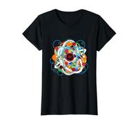 Physique Science Geek Physique Atomique T-Shirt Graphique avec Valeur, Femme, Noir, L