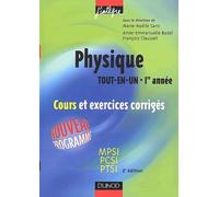 Physique "Tout en un", 1re année : Cours avec exercices corrigés - MPSI-PCSI-PTSI
