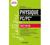 Physique Tout-en-un PC/PC* Marie-Noëlle Sanz (Auteur), Bernard Salamito (Auteur), Damien Moulin (Auteur)