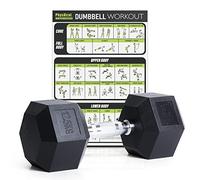 PhysKcal 12,5 kg lot d'haltères hexagonaux de polycaoutchouc, inodores pour Salle de Sport à Domicile