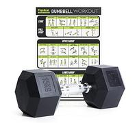 PhysKcal 15 kg lot d'haltères hexagonaux de polycaoutchouc, inodores pour Salle de Sport à Domicile