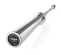 PhysKcal 201cm Barre Olympique Ø50mm, pour Les Femmes, Poids Propre 15kg, Acier chromé, Poignées moletées