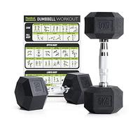 PhysKcal 5 kg parie lot d'haltères hexagonaux en polycaoutchouc, Paire ou Ensemble de Poids Simples