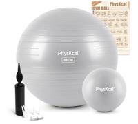 PhysKcal 55 cm balles d'exercices avec de 23 cm Ballon de Pilates Set- Gris