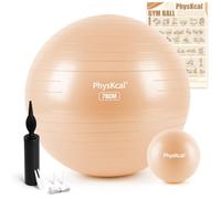 PhysKcal 75 cm balles de Gymnastique avec de 23 cm Ballon de Pilates- Beige