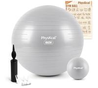 PhysKcal 85 cm balles d'exercices pour la Bureau et la Maison- Gris