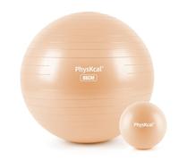 PhysKcal Balle de Gymnastique de 65 cm Beige, épaisseur Verte et 23 cm, Lot de Boules de Pilates, Anti-éclatement antidérapant