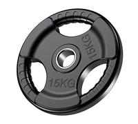 PhysKcal disques de poids olympiques Ø 50 mm avec 3 poignées|1,25-25 kg | Poignées ergonomiques pour un changement facile | Idéal pour la musculation et l'haltérophilie à domicile.