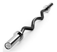PhysKcal EZ Curl Barre, Curl SZ Barre d'haltères Ø50 mm, Argent