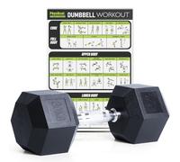 PhysKcal Haltères hexagonales 30 kg simples, inodores en polycaoutchouc, ensemble d'haltères 2,5 kg, 5 kg, 7,5 kg, 10 kg, 12,5 kg, 15 kg, 20 kg