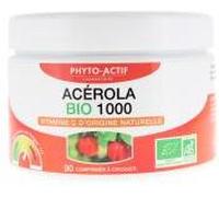 Phyto-Actif Acérola 1000 Bio 90 Comprimés - Pot 90 comprimés