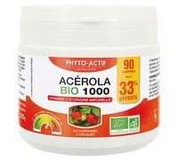 Phyto-Actif Acérola Bio 1000 60 Comprimés + 30 Comprimés Offerts