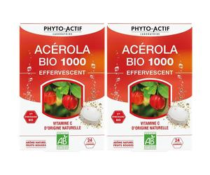 Phyto-Actif Acérola Bio 1000 effervescent Comprimés Effervescents 2x96 g