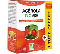 Phyto-Actif Acérola 500 Bio 24 comprimés + 12 offerts