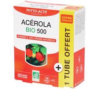 PHYTO-ACTIF Acérola Bio 500 Comprimé(S) À Croquer 24 pc(s)