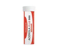 Phyto-Actif | Acérola Plus 500 - Vitamine C Naturelle | Fatigue - Immunité - Énergie | Goût fruits rouges | Extrait d'acérola bio | Bio & Vegan | 24 comprimés à croquer | Fabriqué en France