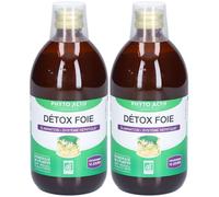 PHYTO-ACTIF Détox Foie Solution Orale 2x500 ml