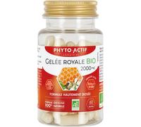 Phyto-Actif Complément alimentaire Vitalité Gelée royale Bio 2000 mg 60 gélules