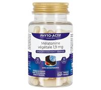 Phyto-Actif | Gélules Mélatonine Végétale | Endormissement rapide - Réduction du décalage horaire | Extrait naturel de mélatonine | Vegan | Sans accoutumance | 50 gélules | Fabriqué en France