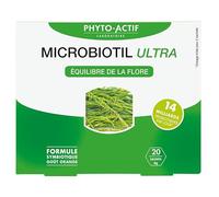 Phyto-Actif | Microbiotil Ultra | Ferments lactiques - Immunité & Équilibre digestif | Cure 10 jours | Bio & Vegan | Fabriqué en France | 20 sachets de 6g