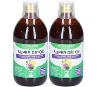 PHYTO-ACTIF Super Détox 5 Emonctoires Solution Orale 2x500 ml
