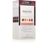 Phyto Coloration permanente Gel sans ammoniaque 6.66 Brun Cerise Clair Intense, 4 unités