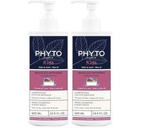 Phyto Paris - Boucles Intenses Enfants - Shampooing Douche Magique 2-en-1 400ml - Nettoie Doucement Corps & Cheveux Frisés ou Crépus - Nourrit, Démêle et Adoucit avec Karité & Miel d’Acacia (Lot de 2)