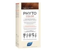 Phyto – Coloration permanente aux pigments végétaux – Teinte 7.43 Blond cuivré doré