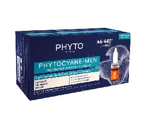 Phyto PhytoCyane Traitement Anti-Chute Men Chute Sévère 12 fioles