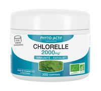PHYTO-ACTIF | Chlorelle | Complément alimentaire Immunité & Vitalité | Système immunitaire renforcé | Réduit la fatigue |Riche en Vitamine B12 & Protéines végétales & Chlorophylle | 300 comprimés
