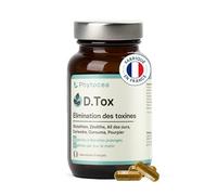 Phytocea Detox Foie et Colon Ballonnements - Curcuma - 60 Gélules | Glutathion, Vitamines - Constipation, digestion lourde, cure de printemps - Fabriqué en France
