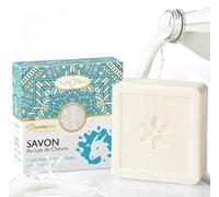 PhytoFlora Savon Lait de Chevre 1pc 125gr,Acne Eczema Point Noir Shampoing Solide,Gommage Visage,Nettoyant Visage,Soins Pour le Visage