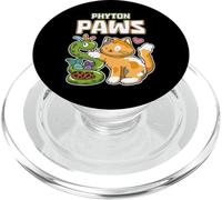 Phyton Paws Développeur de Programmation en Python pour Chat PopSockets PopGrip pour MagSafe