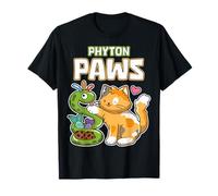 Phyton Paws Développeur de Programmation en Python pour Chat T-Shirt