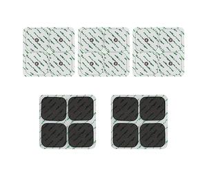 PHYTOP electrodes pour electrostimulateur compatibles avec Compex, Electrodes Tens auto-collantes Easy Snap avec connexion Button Stud de 3.75mm (Pack de 20)